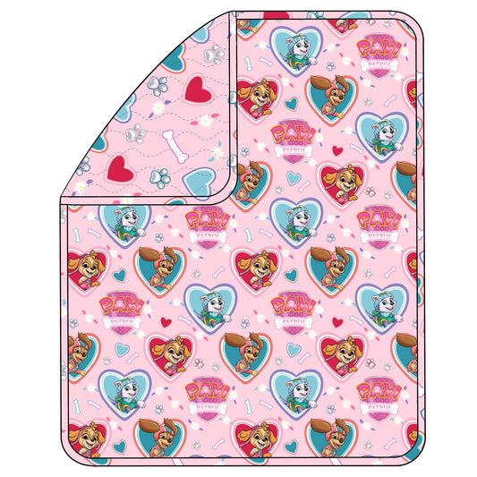 RTS 50x60 Triple Layer Quilted Bamboo Blanket - Heart Patrol