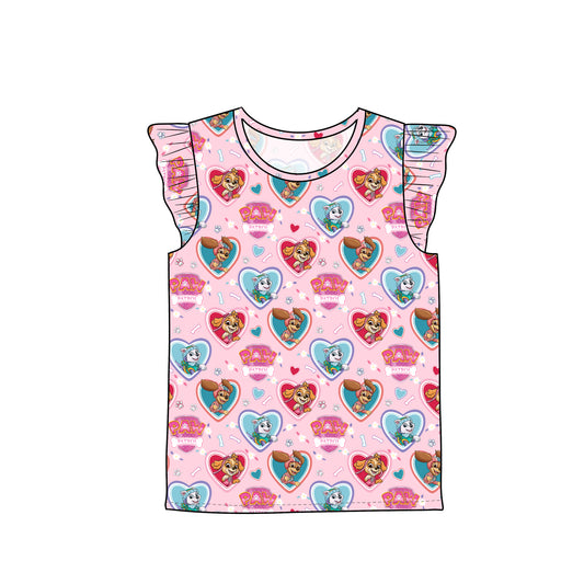 FEB Pre-Order Flutter Sleeve Tee - Heart Patrol