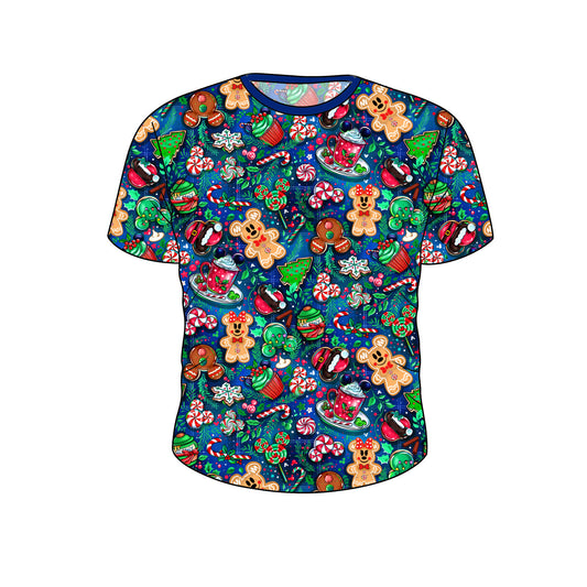 Nov Kid's Pre-Order Bamboo Short Sleeve Tee - Holiday Mouse Treats