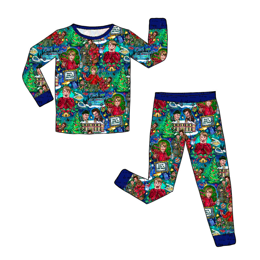 Nov Pre-Order Bamboo Long Sleeve and Pants Pajama Set - Kevin