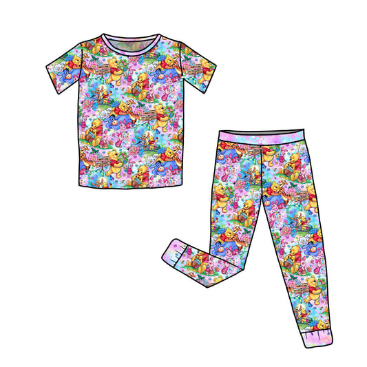 RTS Short Sleeve and Pants Pajama Set - Pretty Pooh
