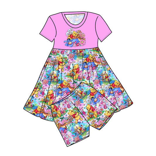 RTS Bamboo Graphic Twirl with Shorts - Pretty Pooh