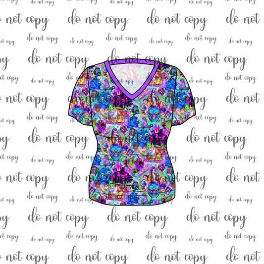 RTS Bamboo Adult V-Neck Tee - Huntrix