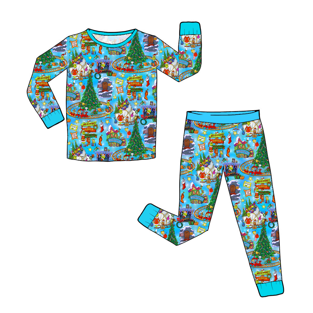 RTS Long Sleeve and Pants Pajama Set - Mean One