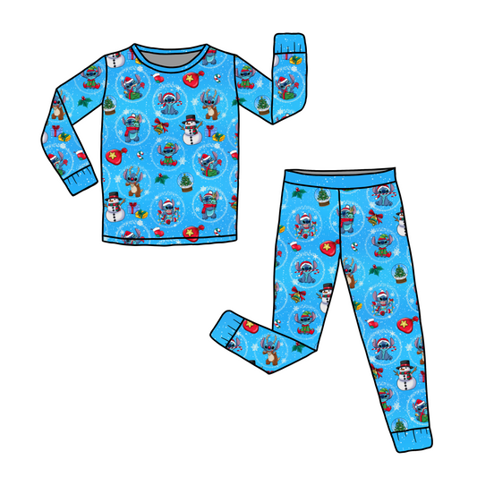 Nov Pre-order Bamboo Long Sleeve and Pants Pajama Set - Stitchmas 2026