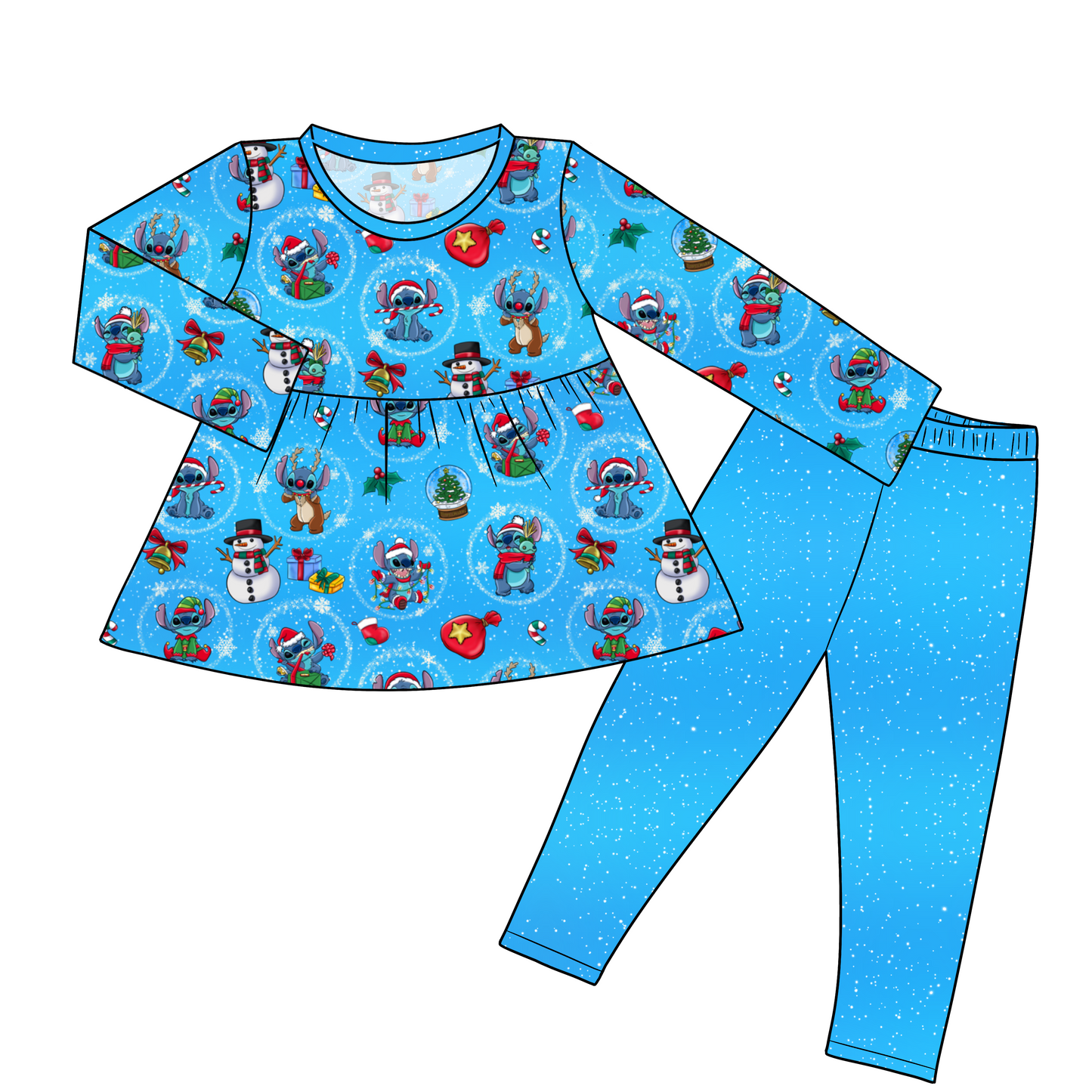 Nov Pre-Order Long Sleeve Peplum and Legging - Stitchmas 2026