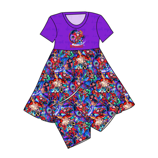 July Pre-order Graphic Twirl Dress with Shorts - So Incredible!