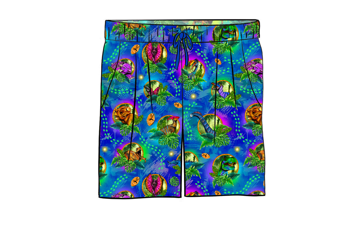 RTS Men's Bamboo Shorts - Dinos
