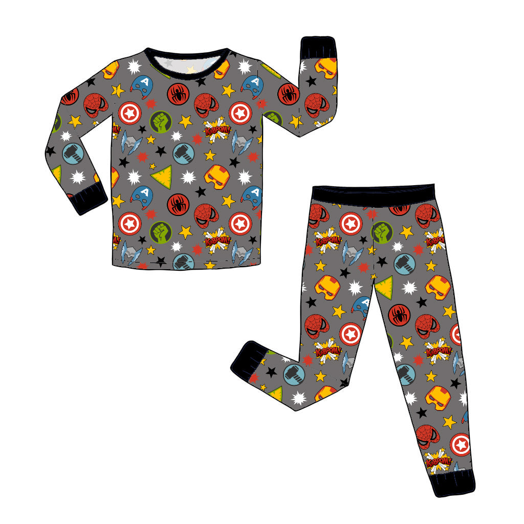 RTS Long Sleeve and Pants Pajama Set - Kaboom