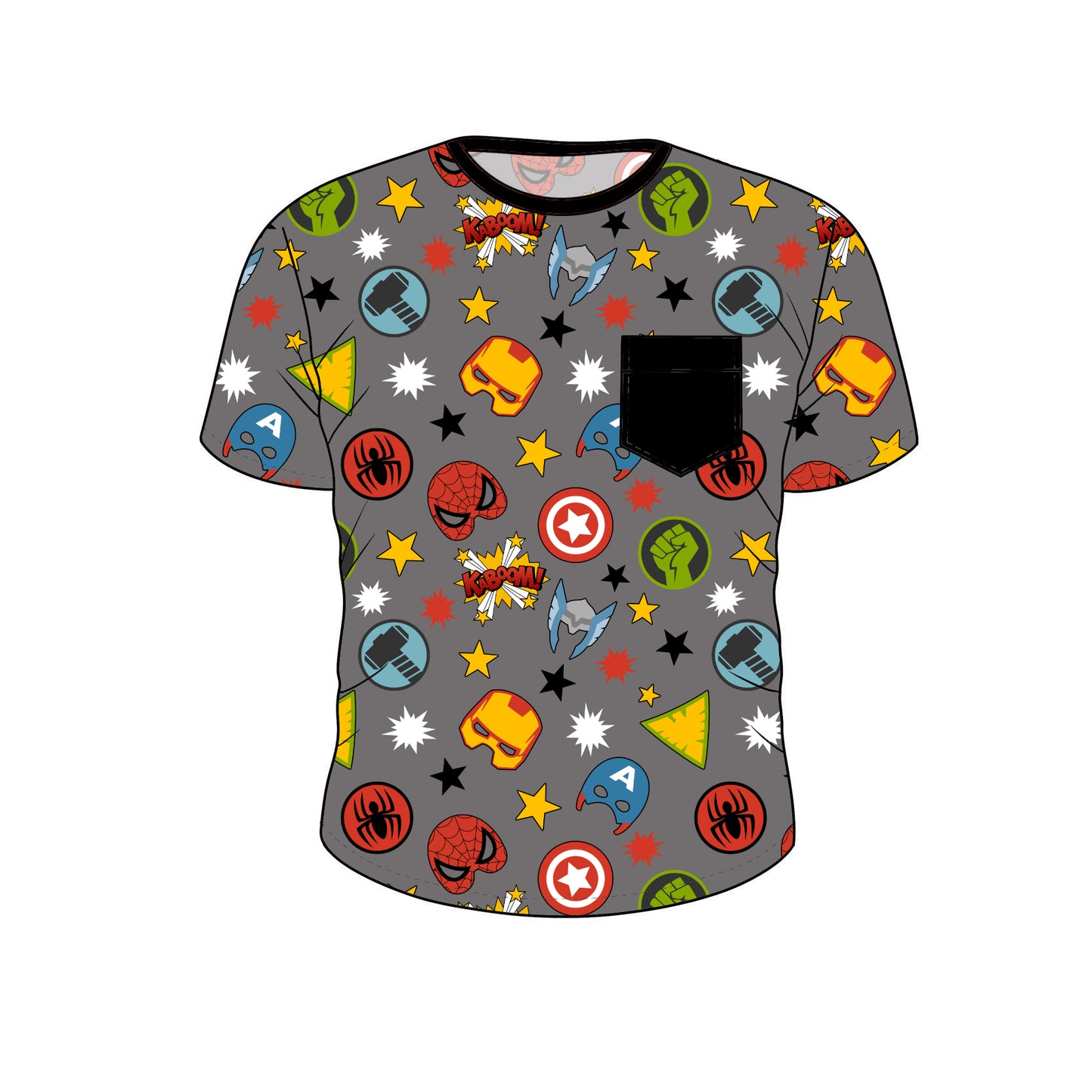 RTS Bamboo Short Sleeve Pocket Tee - Kaboom