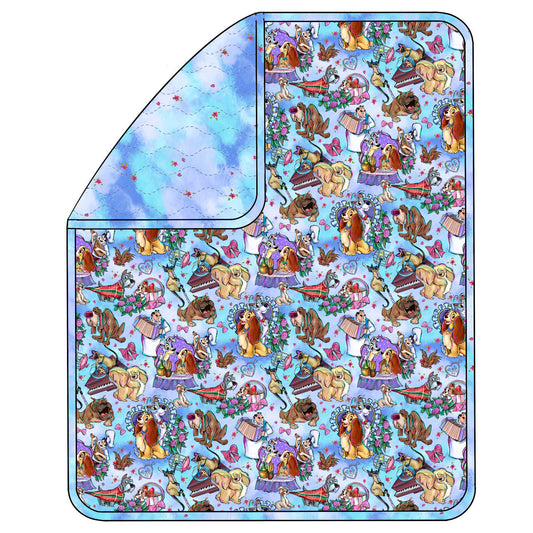 RTS Triple Layer Quilted Bamboo Blanket - T+L (Lady & The Tramp)