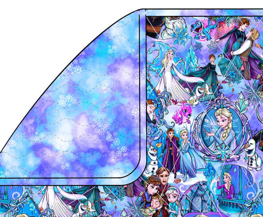 RTS ADULT 60x85 Triple Layer Quilted Blanket - Let It Go
