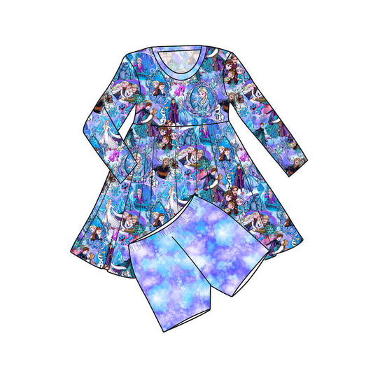RTS Long Sleeve Twirl with Shorts - Let It Go Rerun