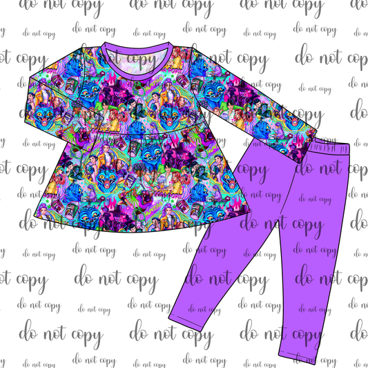 RTS Peplum and Leggings - Huntrix