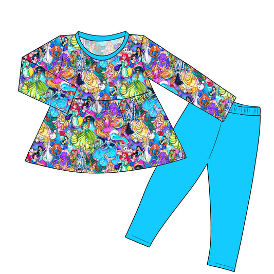 SEPT Pre-Order Long Sleeve Peplum and leggings - Storybook Princess RERUN