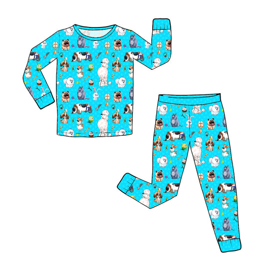 RTS Long Sleeve and Pants Pajama Set - Pets