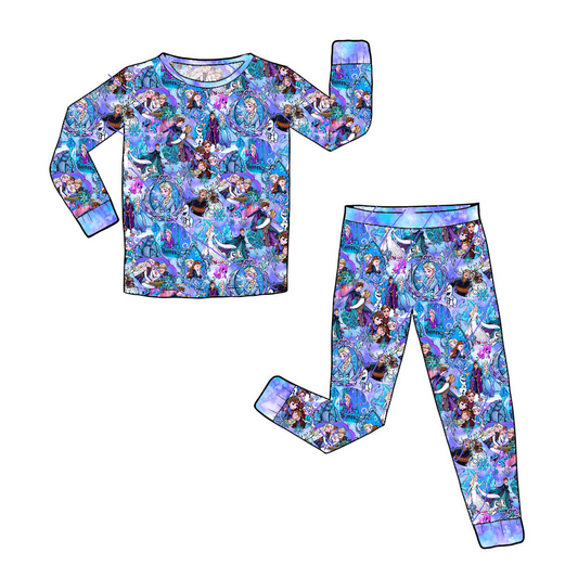 RTS Long Sleeve and Pants Pajama Set - Let It Go Rerun