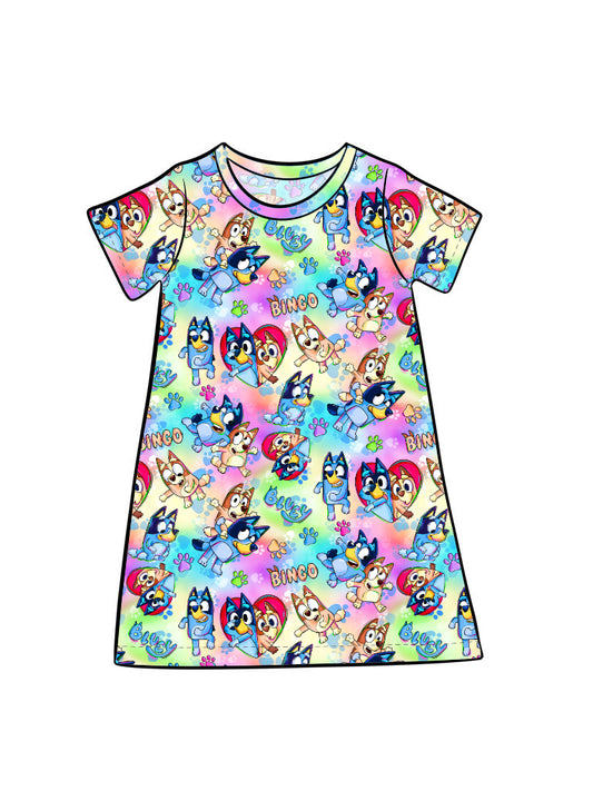 RTS Kid's Lounge Gown - Sisters Colorful