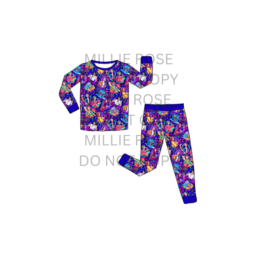 RTS Long Sleeve and Pants Pajama Set - Soda Pop