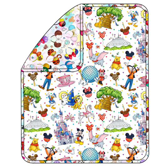 RTS Triple Layer Quilted Bamboo Blanket - Magical Day RERUN