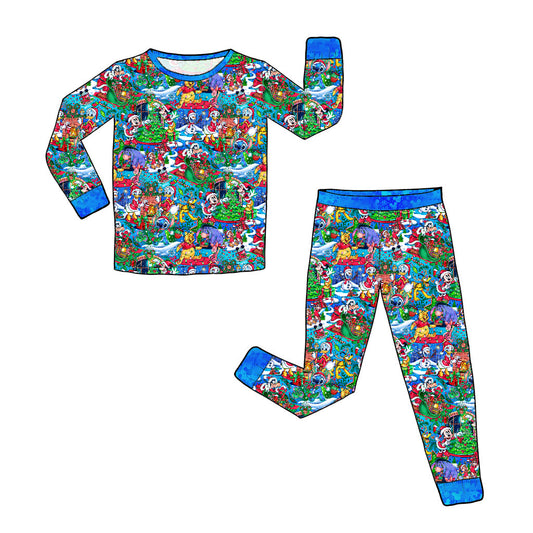 Nov Pre-order Bamboo Long Sleeve and Pants Pajama Set - Magical Mousemas