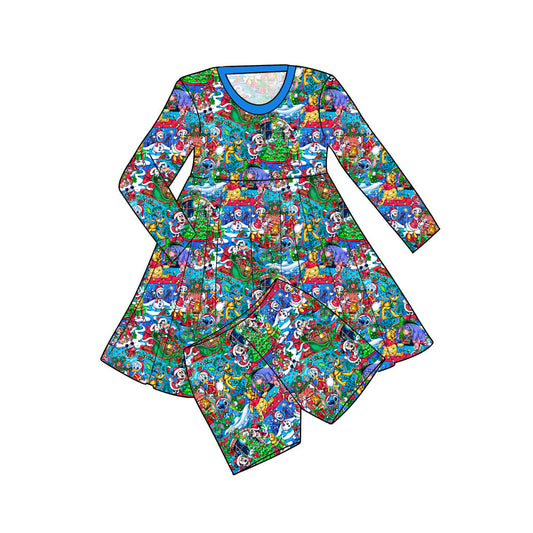 NOV Pre-Order Long Sleeve Bamboo Twirl with Shorts - Magical Mousemas