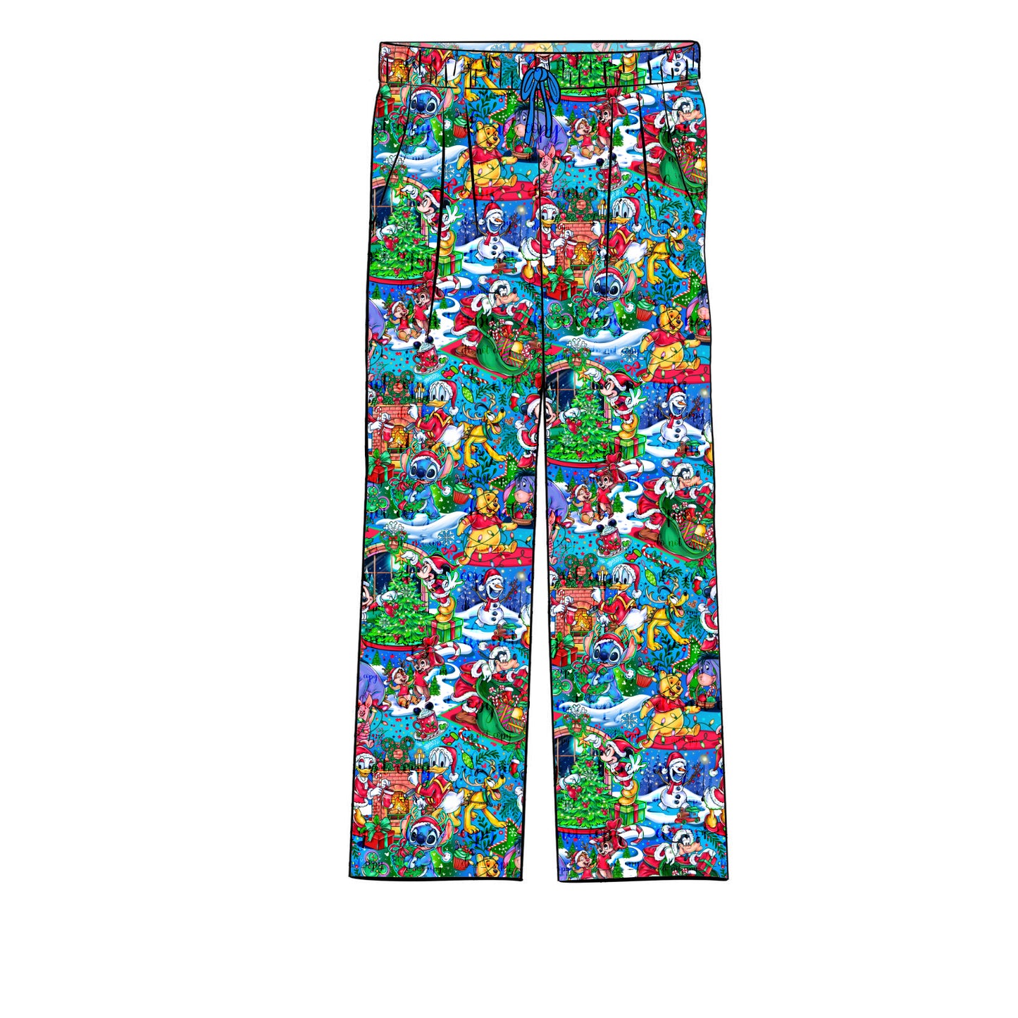 NOV Pre-Order Unisex Bamboo Adult Pants XMAS - Magical Mousemas