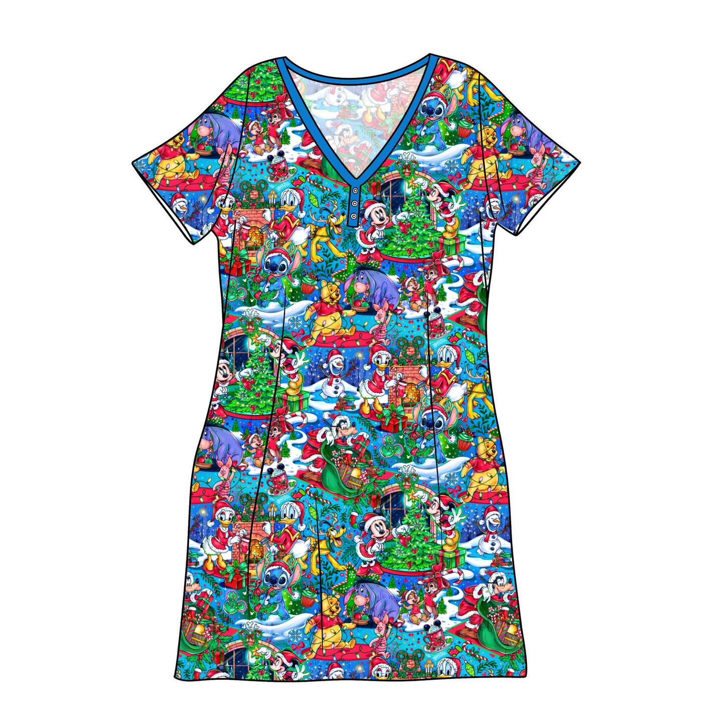 Nov Pre-Order Bamboo Adult Sleep Gown - Magical Mousemas