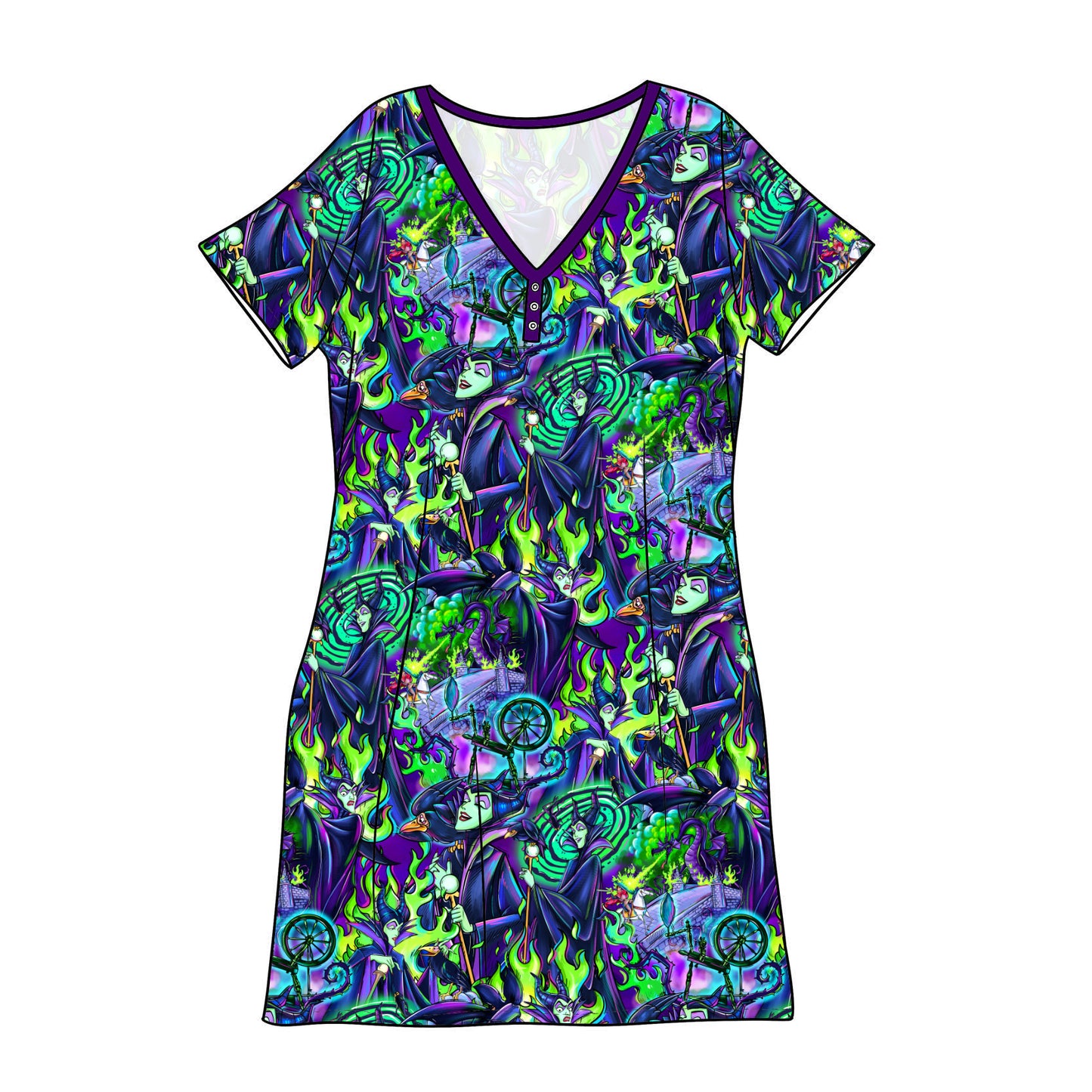 RTS Bamboo Adult Sleep Gown - Aurora (Maleficent)