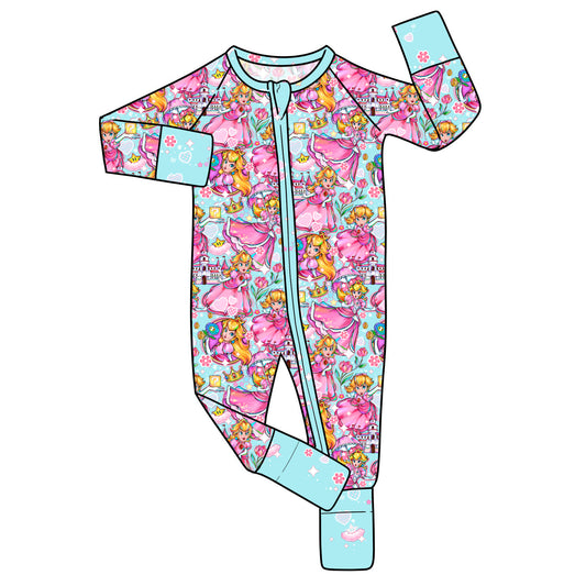 RTS Bamboo Convertible Zip Romper - Peachy