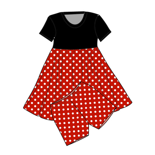 RTS Bamboo Twirl with Shorts - Cosplay Dots - So Minnie Hearts