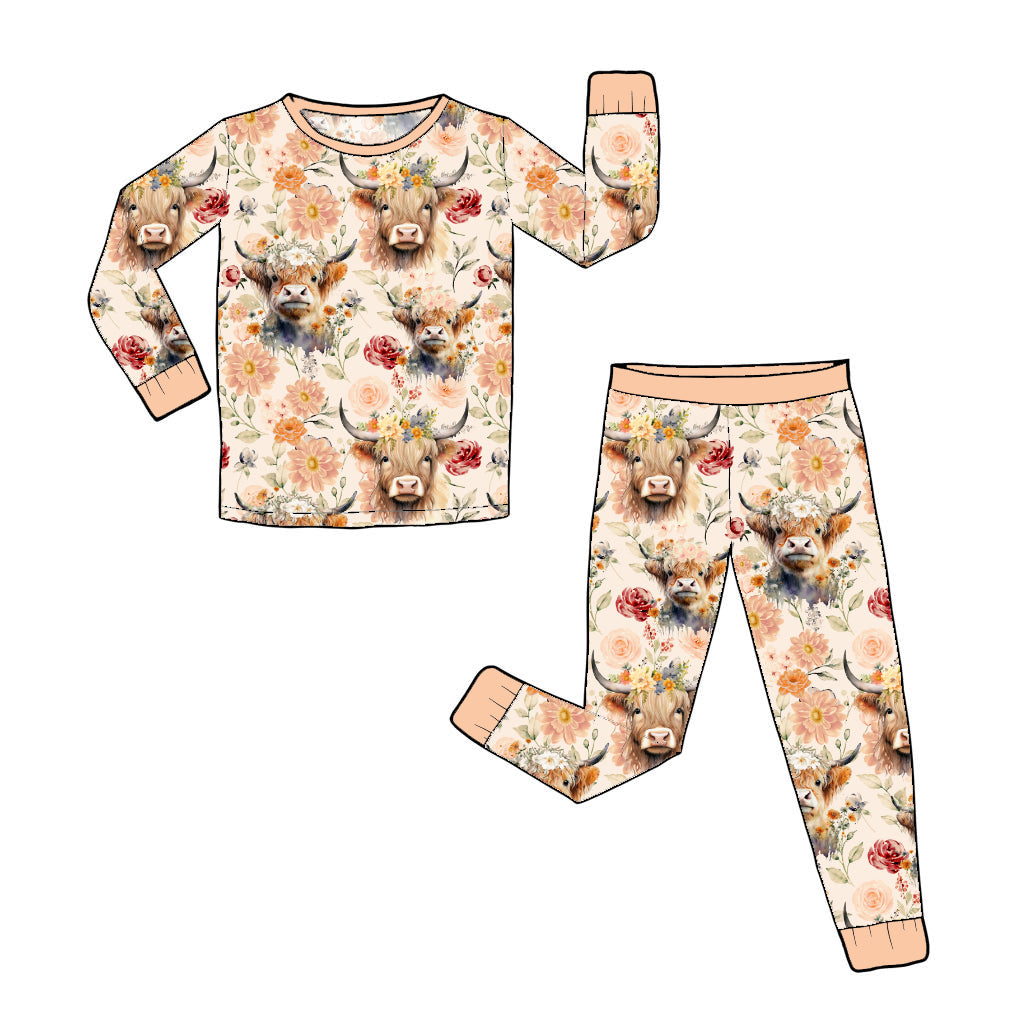 RTS Long Sleeve and Pants Pajama Set - Moody