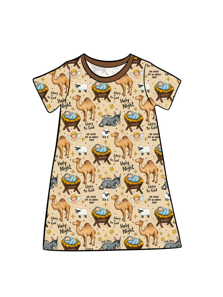 Nov Pre-order Kid's Lounge Gown - Holy Night