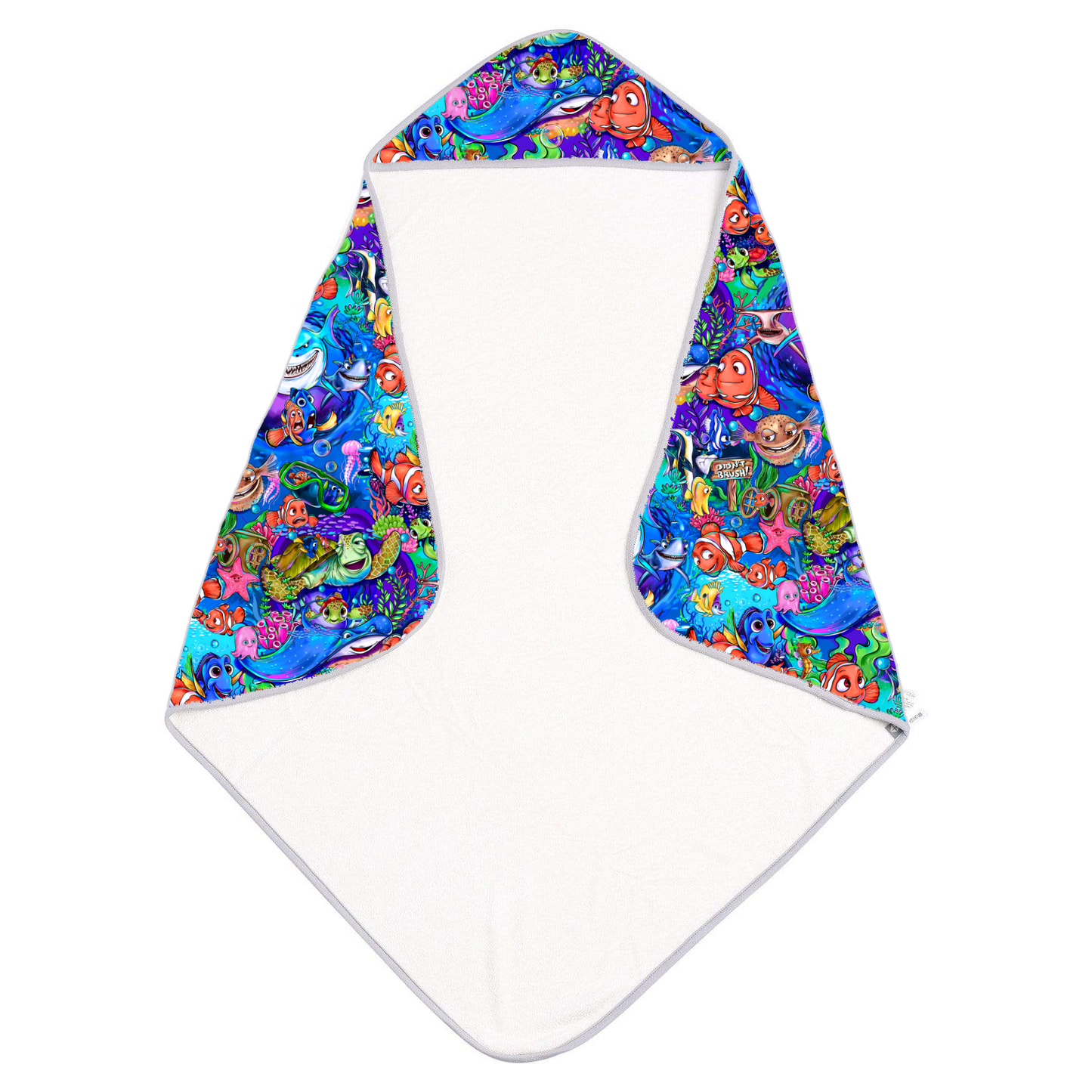 RTS Bamboo French Terry Towel - Fish Are Friends (opened, new)