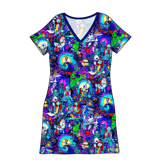 RTS Bamboo Adult Sleep Gown - Neon Jack