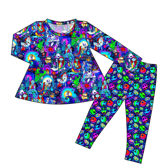 RTS Peplum and Leggings - Neon Jack