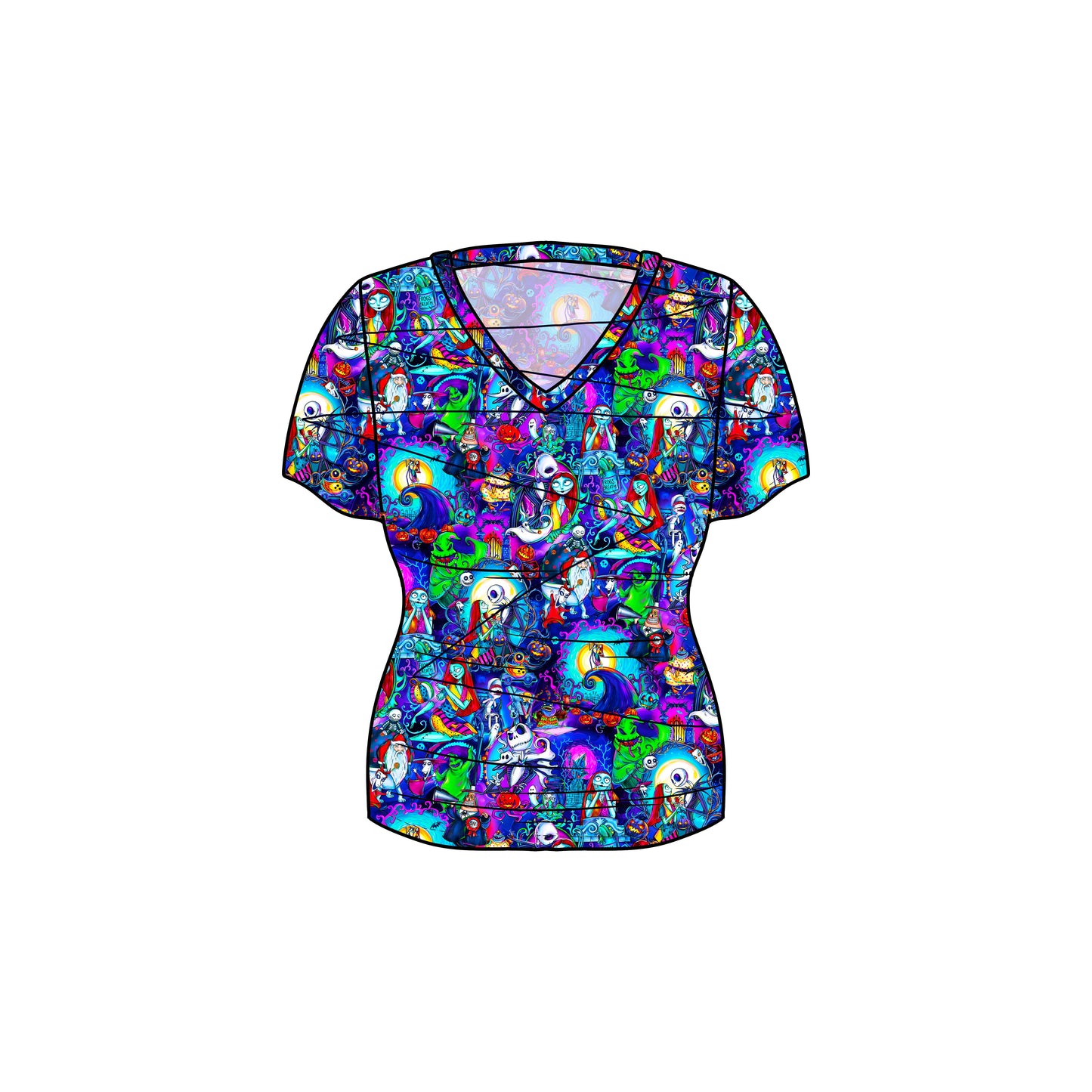 RTS Bamboo Adult  V-Neck Tee - Neon Jack