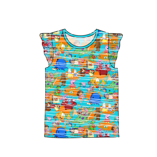 SUMMER SALE! RTS Flutter Sleeve Tee - Jr Mashup
