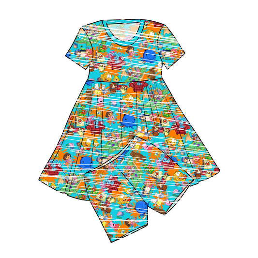 Summer Sale! RTS Bamboo Twirl with Shorts - Jr Mashup