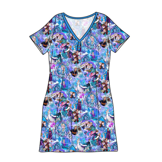 RTS Bamboo Adult Sleep Gown - Let It Go