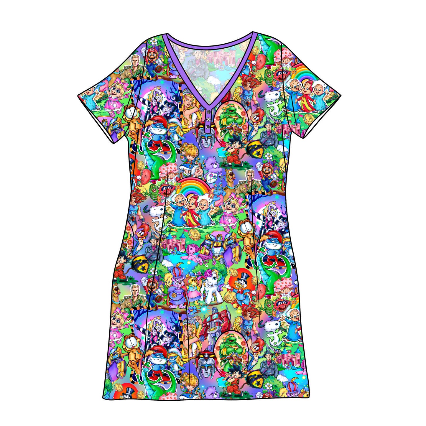 RTS Bamboo Adult Sleep Gown - 80s Baby