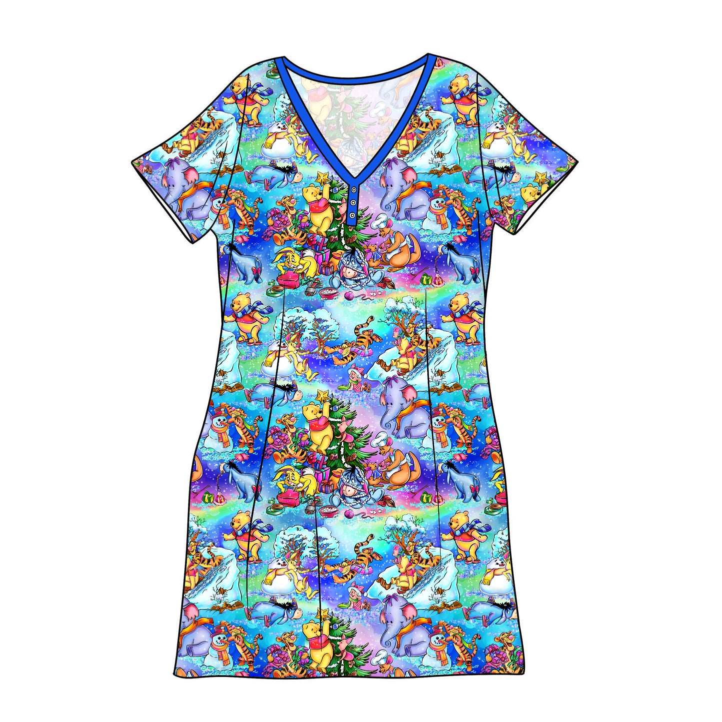 RTS Bamboo Adult Sleep Gown - Honey Holiday