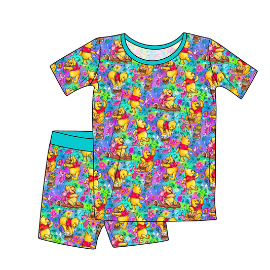 RTS Short Sleeve and Shorts Pajama Set - Beary Best Friends