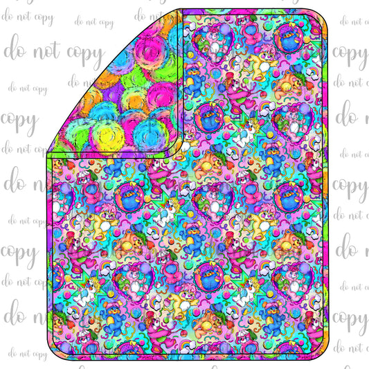 DEC Pre-Order Triple Layer Quilted Bamboo Blanket - Popples