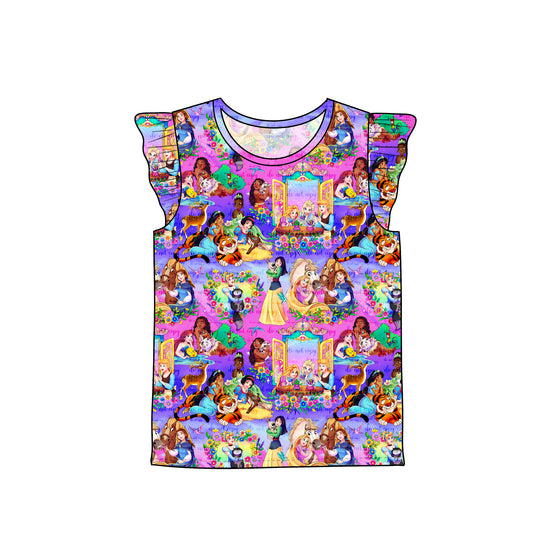 May Pre-Order Flutter Sleeve Tee - Royal Pets