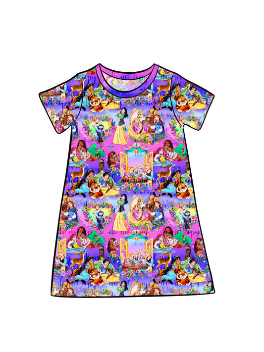 May Pre-order Kid's Lounge Gown - Royal Pets