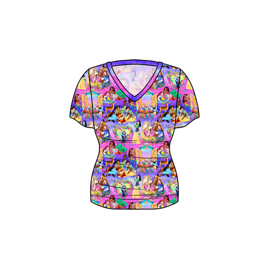 May Pre-Order Women's Oversized V-Neck Tee - Royal Pets