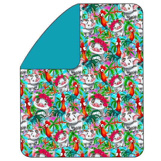 July Pre-Order Double Layer Quilted Bamboo Blanket - Boat Snacks