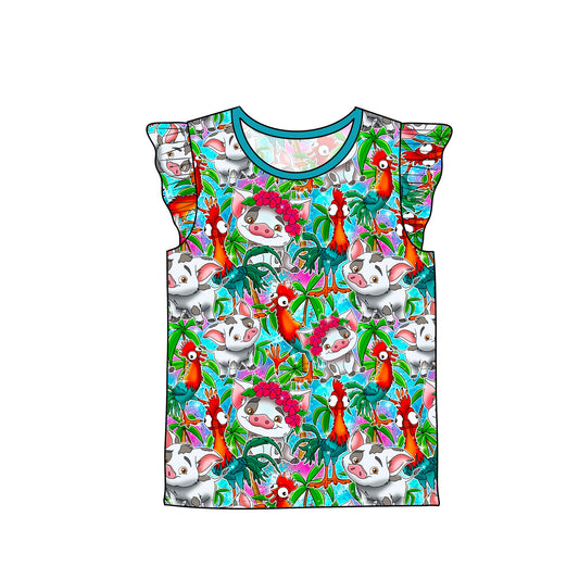 July Pre-Order Flutter Sleeve Tee - Boat Snacks