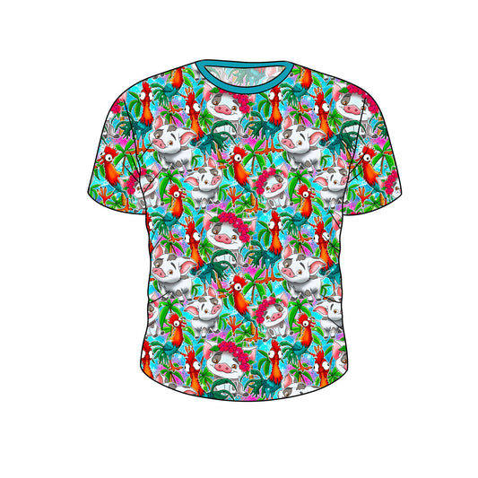 July Pre-Order Kid's UNISEX Bamboo Short Sleeve Tee - Boat Snacks